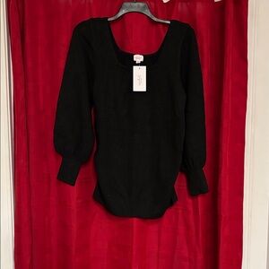 Isabel Maternity by Ingrid & Isabel Black Crew Neck Sweater